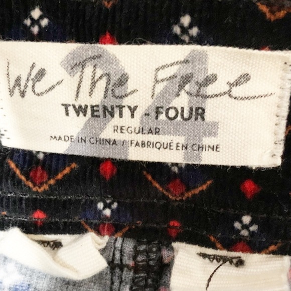 Free People We the Free Button Front Corduroy Mini Skirt Floral GeometricPattern - Picture 11 of 12